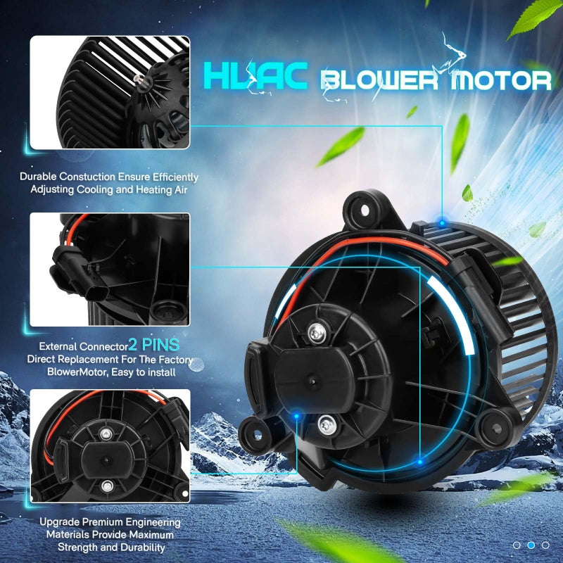 ILONPA HVAC Heater Blower Motor Fan 4885669AC 700071 Fits for 2001 2002 2003 2004 Dodge Dakota, 2001-2003 Dodge Durango - Image 4